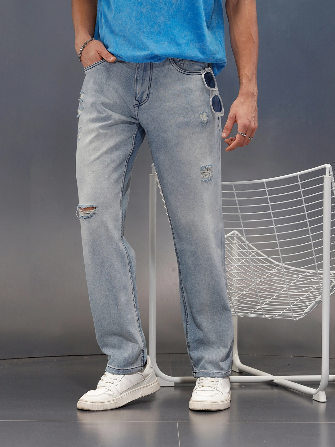 Lightweight Summer Chinos | Light Grey
