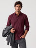 Solid Full Sleeve Shirt | Maroon