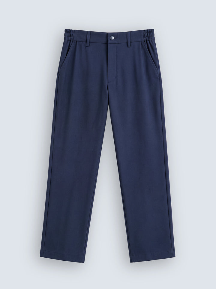 Travelite Straight Fit Trousers | Navy Blue