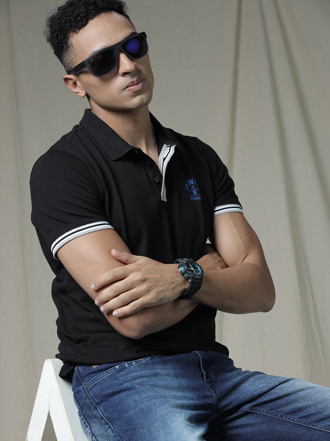 Classic Black Hue Polo T-Shirt