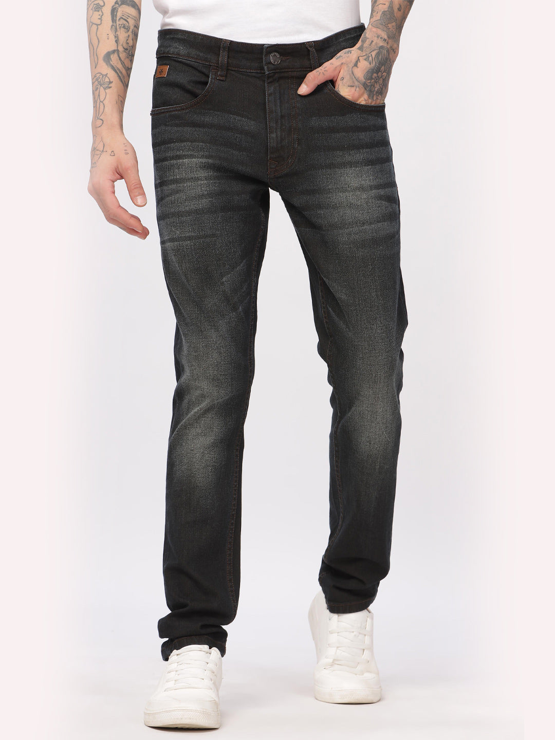 Slim Tapered Darkstone Jeans