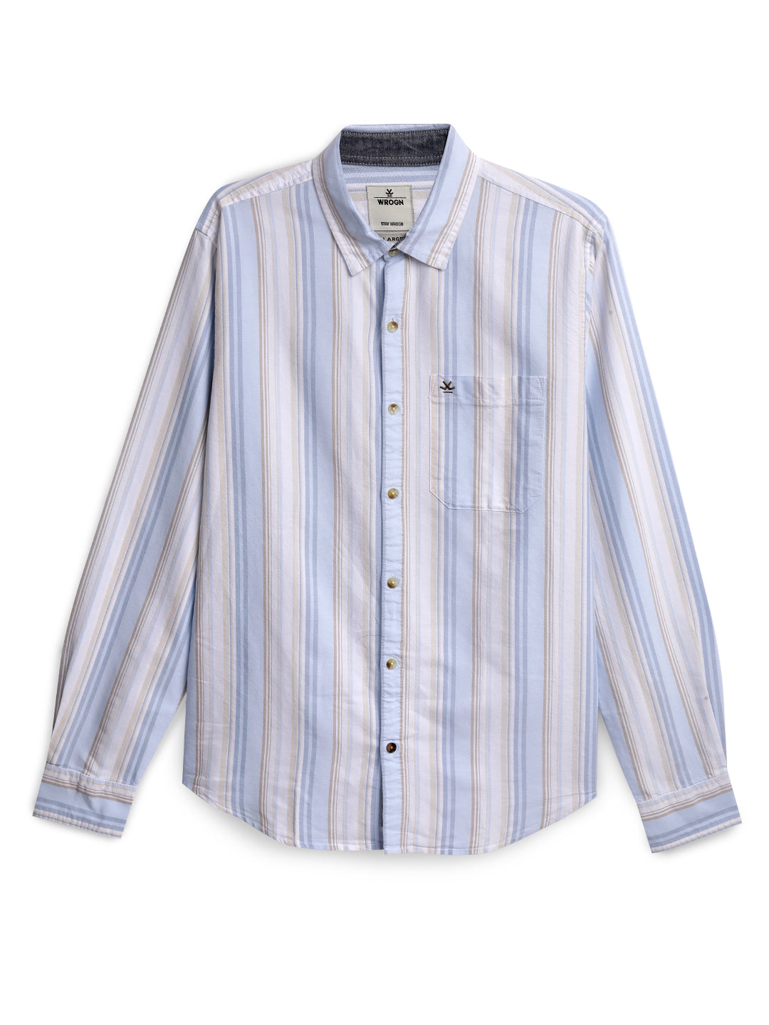 Blue & White Striped Shirt