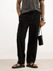 Solid Loose Fit Trouser | Black