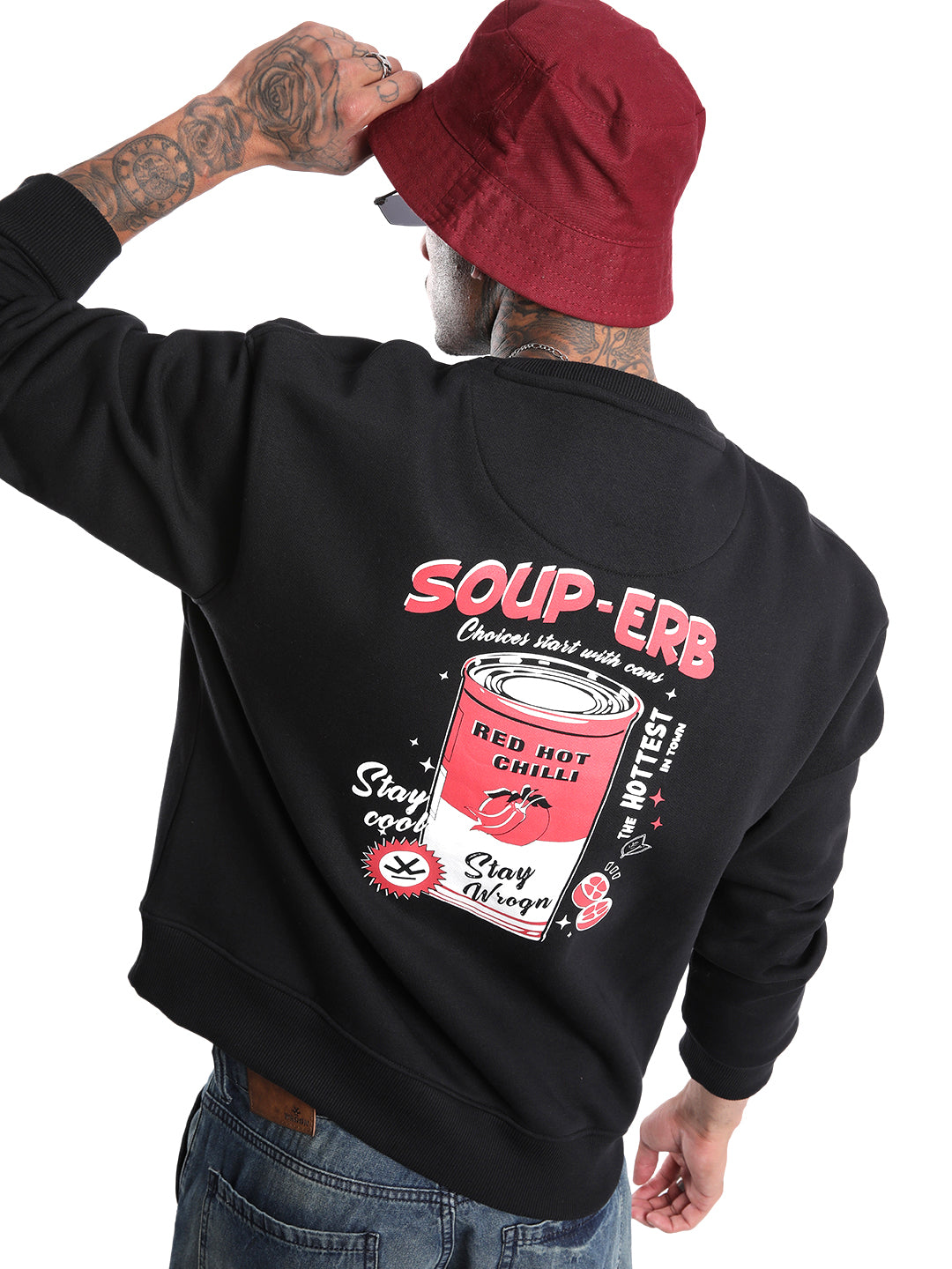 Classic Soup-erb Back Printed Sweatshirt