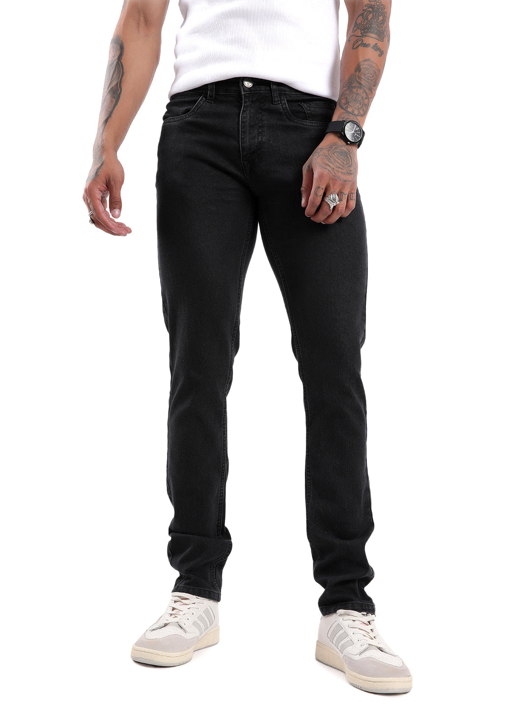 Elite Charcoal Twill Denim Jeans