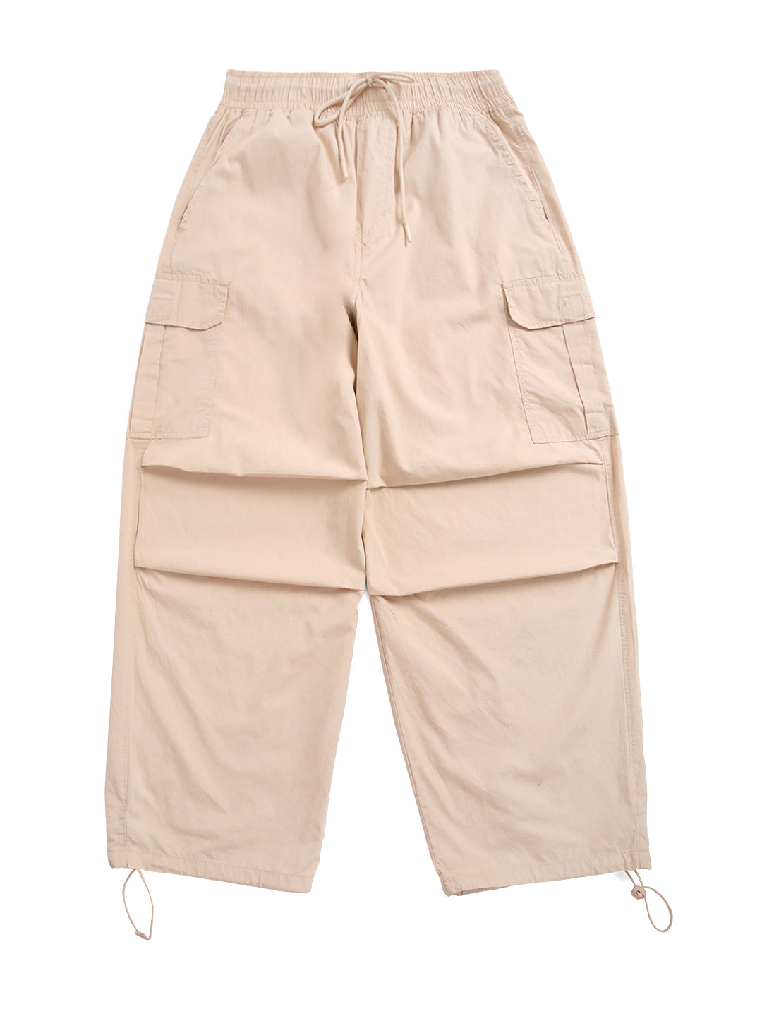 Beige Parachute Pants