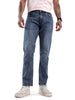 Elite Solid Blue Twill Denim Jeans