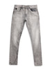 Light Grey High Low Effect Jeans