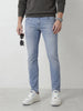Classic Slim Fit Denim Jeans | Light Blue