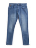 Indigo Medstone Slim Tapered Jeans