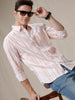 Abstract Stripes Peach AOP Shirt