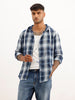 Slim Fit Hooded Shacket | Blue