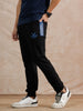 Placement Printed Jogger | Black