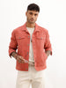 Classic Regular Fit Denim Jacket | Rust