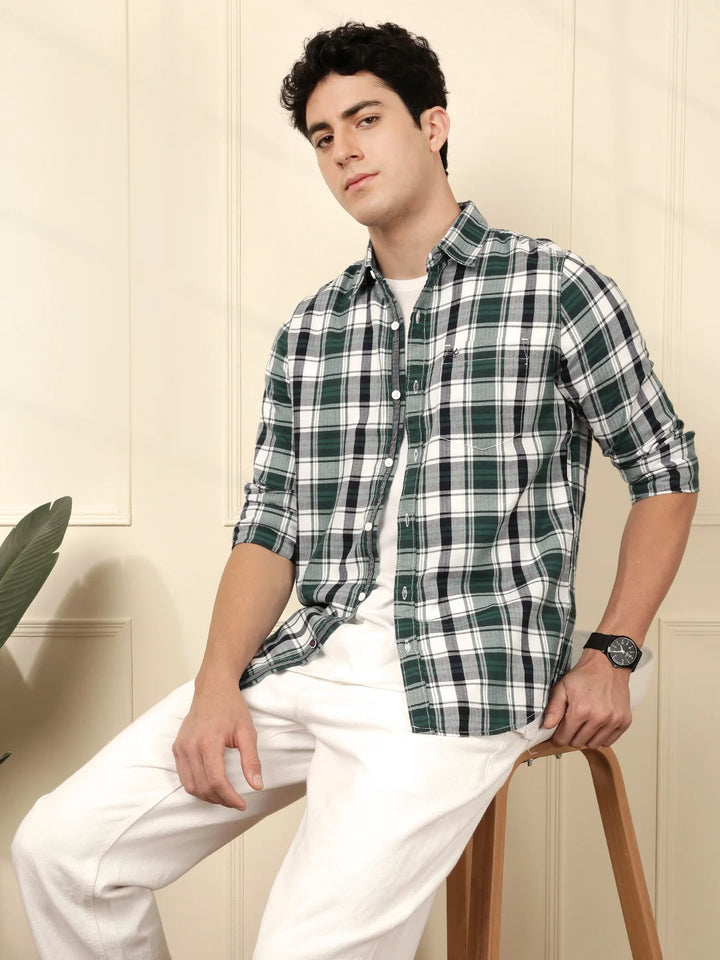 Urban Checked Shirt in Green