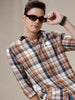 Bold Blocks Brown Checked Shirt