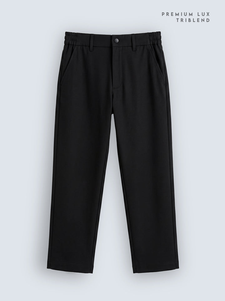 Travelite Straight Fit Trousers | Essential |  Black