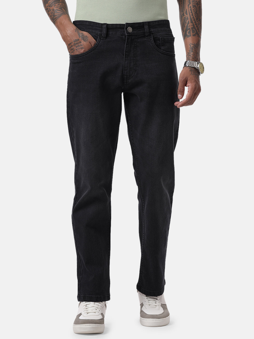Basic Black Relaxed Fit Jeans