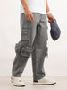 Loose Fit Cargo Trousers  | Dark Grey