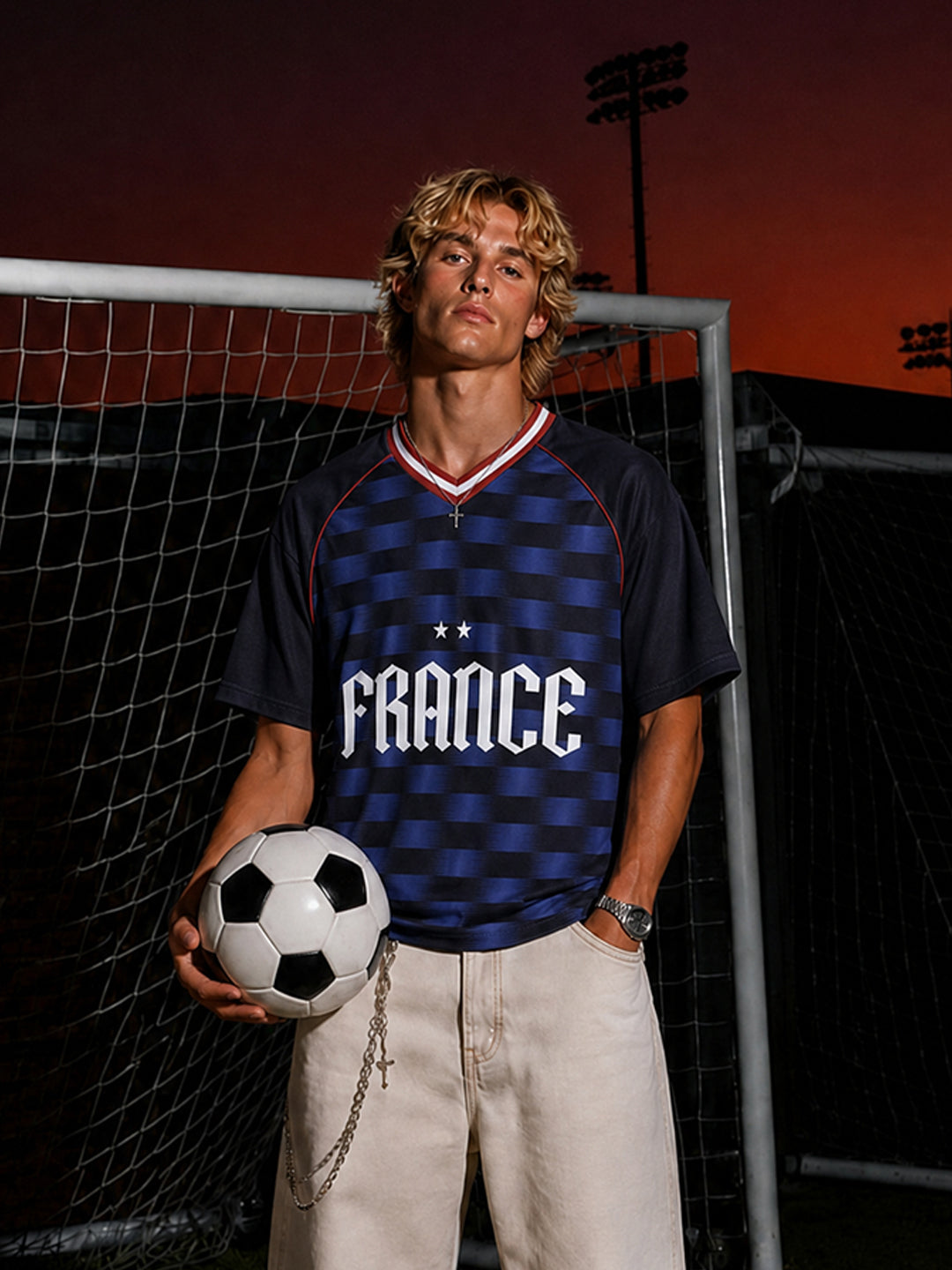 Wrogn Football Club Jersey x France | Navy Blue