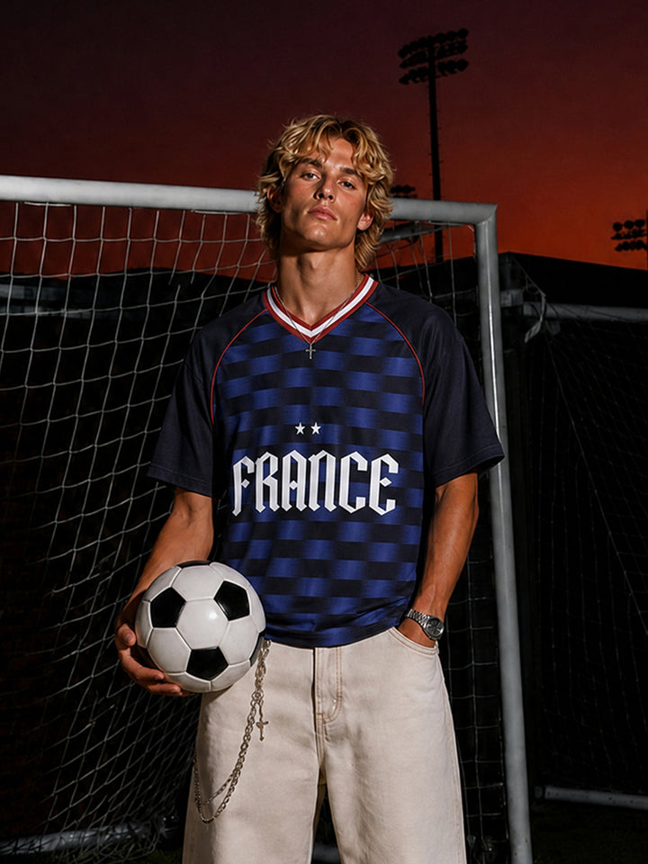 Wrogn Football Club Jersey x France | Navy Blue