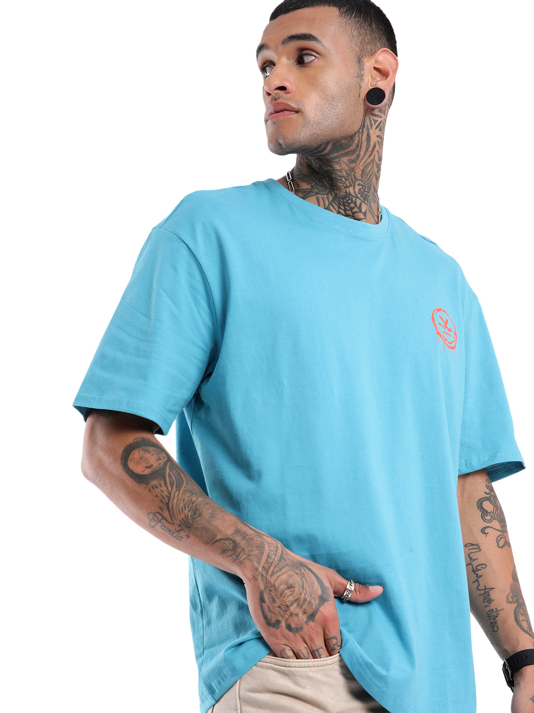 Teal Shell Printed T-Shirt