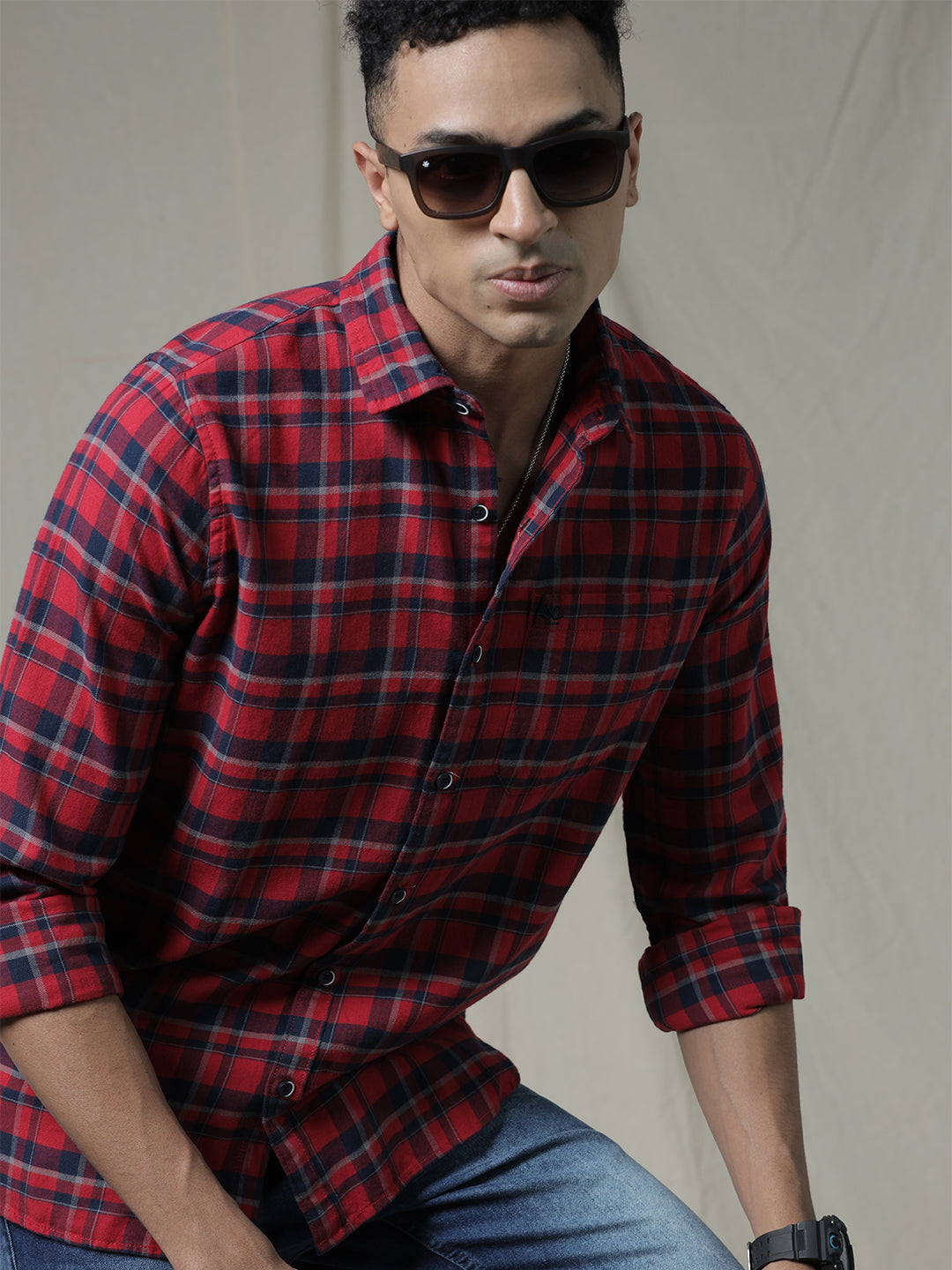 Standout Checked Long Sleeve Shirt