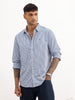 Classic Striped Full Sleeve Shirt | Blue