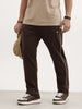 Regular Fit Double Stripe Jogger | Brown