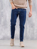 Men's Skinny Crop Casual Jeans | Dark Stone