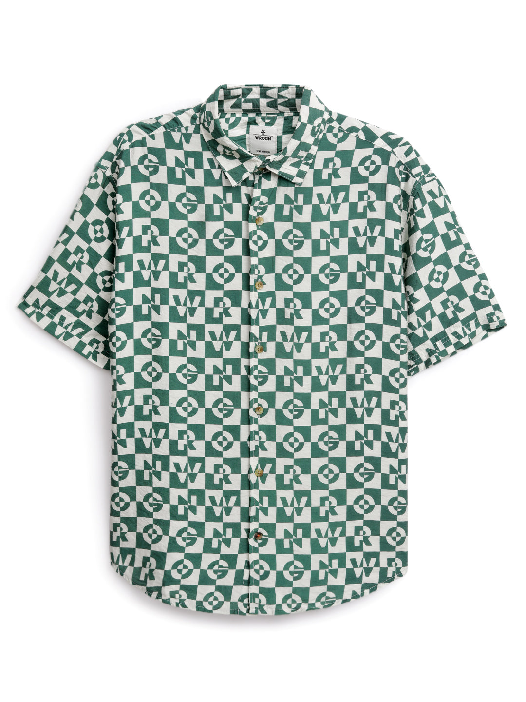 Green Abstract AOP Shirt