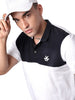 Black & White Colourblocked Polo