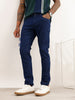 Solid Slim Fit Denim Jeans | Dark Blue