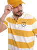 Premium Yellow Striped Polo T-Shirt