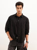 Comfort Fit Full Sleeve AOP Shirt | Black