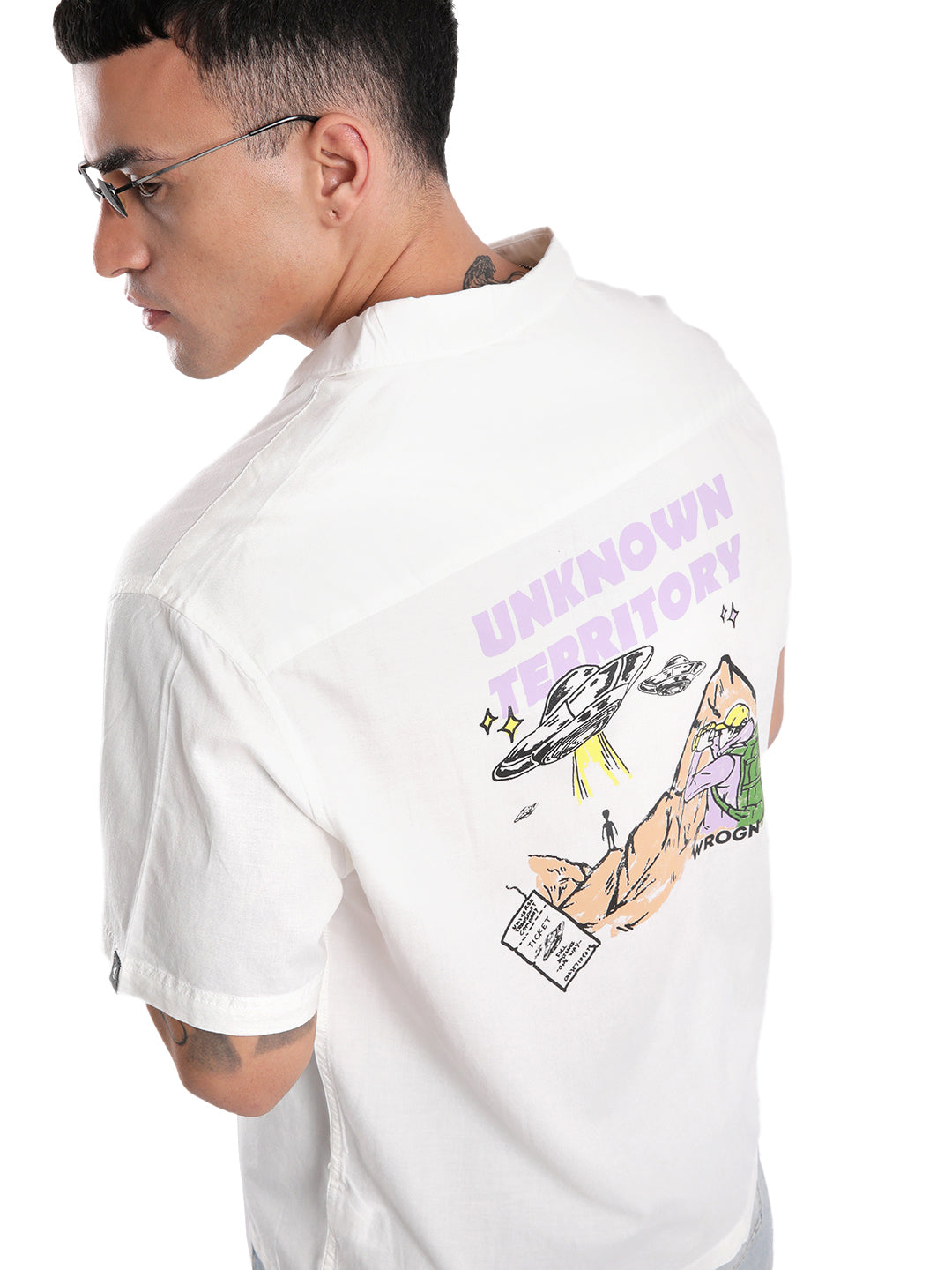 Unknown Territory Back Print Shirt