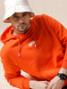 Minimalist Solid Orange Hoodie