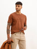 Slim Fit HD Printed T-Shirt | Brown