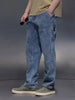Mid-Wash Indigo Carpenter Fit Jeans | Mid Blue