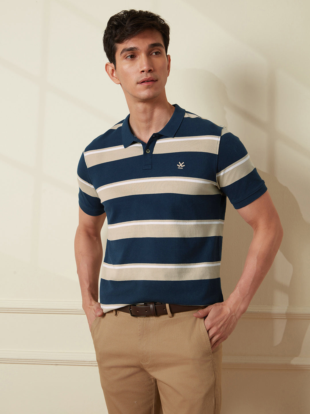 Elite Navy Slim Fit Polo