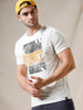 Distressed Print Casual T-Shirt