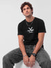 Regular Fit Foil Printed T-Shirt | Black | WRTS0310F