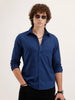 Regular Fit Striped Shirt | Dark Blue