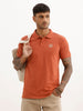 Classic Placement Printed Polo T-Shirt | Rust | WWTS302F