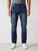 Faded Straight Fit Denim Jeans | Blue