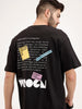 Oversized Backprinted T-Shirt | Black