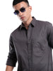 Dark Grey Desire Cotton Shirt