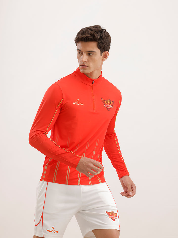 Wrogn x SRH Performance Quarter Zip T-Shirt | Orange