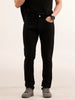Solid Slim Fit Denim Jeans | Black