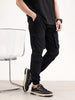Classic Relaxed Fit Cargo Joggers | Black